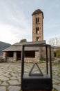 EsglÃÂ©sia de Sant Miquel d`Engolasters. church building in Escaldes-Engordany, Andorra Royalty Free Stock Photo