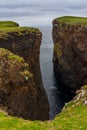 Eshaness Cliffs on the western coastline on Shetlands Mainland