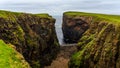 Eshaness Cliffs on the western coastline on Shetlands Mainland