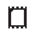 ESIM chip icon vector electronics telecommunication cellphone new gsm phone mobile network sim card for graphic design, logo, web