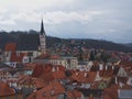 ?eskÃ½ Krumlov is a Czech Republic city grew up around a Gothic castle Royalty Free Stock Photo