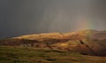 Eskdale rainbow, Cumbrian mountains Royalty Free Stock Photo