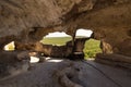 Eski-Kermen is an ancient cave town in Crimea. View inside cave Royalty Free Stock Photo