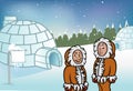 Eskimo igloos Royalty Free Stock Photo