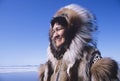 Eskimo Woman In Traditional Clothing Royalty Free Stock Photo