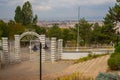 Eskisehir, Turkey, Anatolia: Beautiful openwork white fence in the Selale Park