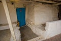 Eskisehir, Turkey: Blue wooden door in traditional Turkish house