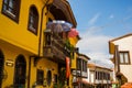 Eskisehir, Turkey: Colorful Odunpazari District houses view in Eskisehir City. Eskisehir is populer tourist deatination in Turkey