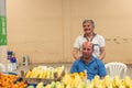 Eskisehir, Turkey - June 15, 2017: People at traditional typical Turkish grocery bazaar in Eskisehir, Turkey