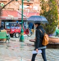 Eskisehir, Turkey - March 13, 2017: People walking in the street