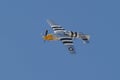 North American P-51D Mustang display in Sivrihisar SHG Airshow Royalty Free Stock Photo