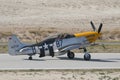 North American P-51D Mustang display in Sivrihisar SHG Airshow Royalty Free Stock Photo