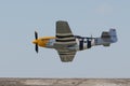 North American P-51D Mustang display in Sivrihisar SHG Airshow Royalty Free Stock Photo