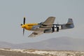 North American P-51D Mustang display in Sivrihisar SHG Airshow Royalty Free Stock Photo