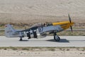 North American P-51D Mustang display in Sivrihisar SHG Airshow Royalty Free Stock Photo