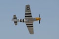 North American P-51D Mustang display in Sivrihisar SHG Airshow Royalty Free Stock Photo