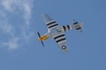 North American P-51D Mustang display in Sivrihisar SHG Airshow Royalty Free Stock Photo