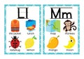 ESL or ELA Alphabet Flashcards Letters A-M Flip Book for Kids - 7