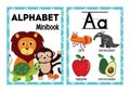 ESL or ELA Alphabet Flashcards Letters A-M Flip Book for Kids - 1