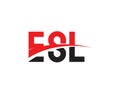 ESL Letter Initial Logo Design Vector Illustration
