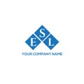 ESL letter logo design on white background. ESL creative initials letter logo concept. ESL letter design.ESL letter logo design on