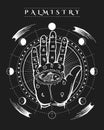 Esoteric human hand fish tattoo poster