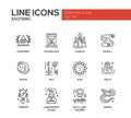 Esoteric - line design icons set