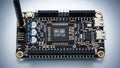 Esp32 development board with built-in wifi and bluetooth connectivity Royalty Free Stock Photo