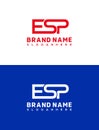 ESP letter logo design vector template. ESP letter logo design template