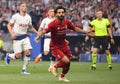 Mohamed Salah Celebrates a Goal Royalty Free Stock Photo