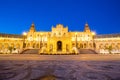 Espana Plaza in Sevilla Spain Royalty Free Stock Photo