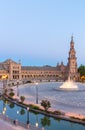 espana Plaza Seville Spain Royalty Free Stock Photo