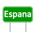 Espana road sign.