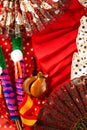 Espana typical from Spain with castanets rose flamenco fan Royalty Free Stock Photo