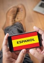 ESPANOL Learn spanish Education and Habla Espanol , Asking Do Royalty Free Stock Photo