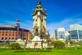 Espanya square Placa De Espanya fountain Barcelona Royalty Free Stock Photo