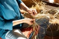 Esparto halfah grass crafts craftsman hands