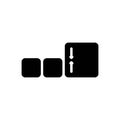 Black solid icon for Especially, specifically and notably Royalty Free Stock Photo