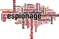 Espionage word cloud