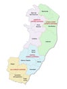 Espirito santo administrative and political vector map