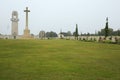 Esplanade in the middle of the Australian National Memorial