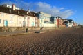 Esplanade with pebble beach Royalty Free Stock Photo