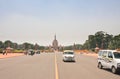 Esplanade Rajpath. The Indian government buildings. New Delhi