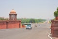 Esplanade Rajpath. The Indian government buildings. New Delhi