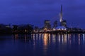 Esplanade Riel bridge at night