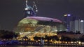 The Esplanade In Singapore Night