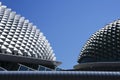 Esplanade theatre roof abstract singapore city Royalty Free Stock Photo