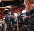 ESPN Analyst Michael Wilbon before the Game 3 between Denver Nuggets and Miami Heat at Kaseya Center