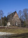 Espoo Cathedral in early spring Royalty Free Stock Photo