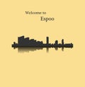 Espoo, Finland city silhouette